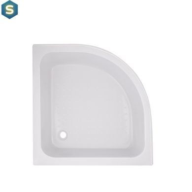 Душова кабіна Latwa SC90x90.SAT.MID.FR полукругла, скло Frost 4 мм + Душовий піддон KAPIELKA ST90x90x26, з панеллю Lidz, Хром матовий, Універсальна, хром матовий, глубокий (более 20 см)