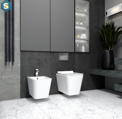 Унітаз підвісний KOLLER POOL Kvadro KR-0530-RQ з сидінням Soft Close дюропласт