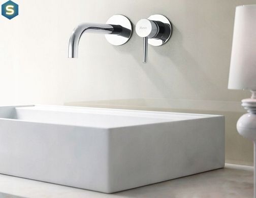Змішувач для умивальника Rea Lungo chrom + BOX хром прихованого монтажу (настінний) REA-B0521, Хром