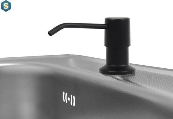 Дозатор миючого засобу Rea black REA-06932, Черный матовый