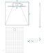 Душовий піддон Rea Bazalt 90x90 carrara black REA-K7003, Мармур