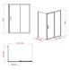 Душова кабіна Cersanit Zip 120x90 S154-004, прозорий, хром