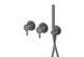 Душевая система Kohlman Axel 25 graphite + BOX скрытого монтажа KPL-QW260AG25, Графит