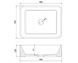Умывальник Mexen Catia white diamond gold накладной MEX-21314809, Золотой