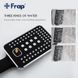 Душевая система Frap F2457, поворотный излив - переключатель на лейку/душ, 3 режима, черный/хром, Черный матовый