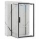 Душевая кабина Rea Rapid Swing 90x100 black пристенная REA-KPL-009954, Черный матовый, Универсальная, прозрачный, черный матовый