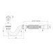 Сифон для душевого поддона Kroner KRP-ST01 1 1/2"х40/50 мм прямоточный CV032069
