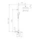 Душова система Gungrey Gappo G2410-9, Графитовый хром