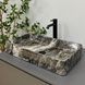 Умывальник VBI Triest anthracite marble накладний VBI-012717, Мармур