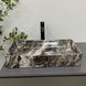 Умывальник VBI Triest anthracite marble накладний VBI-012717, Мармур