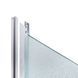 Душова кабіна Latwa SC90x90.SAT.MID.FR полукругла, скло Frost 4 мм + Душовий піддон KAPIELKA ST90x90x26, з панеллю Lidz, Хром матовий, Універсальна, хром матовий, глубокий (более 20 см)