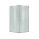 Душова кабіна Latwa SC90x90.SAT.MID.FR полукругла, скло Frost 4 мм + Душовий піддон KAPIELKA ST90x90x26, з панеллю Lidz, Хром матовий, Універсальна, хром матовий, глубокий (более 20 см)
