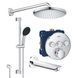 Душова система прихованого монтажу Grohe QuickFix SmartControl UA202801R3, Хром