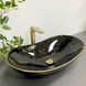 Умывальник (раковина) VBI TURIN MARBLE BLACK GLOSSY накладной, Мрамор