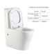 Унітаз підлоговий Qtap Virgo Ultra Quiet безобідковий з сидінням Soft-close White QT18226092AW, Білий