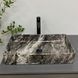 Умывальник VBI Triest anthracite marble накладний VBI-012717, Мармур