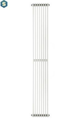 Дизайнерский радиатор Betatherm Metrum 2 H-1800 мм, L-255 мм нижнее подключение BM6 2180-30/08 9016М 66, Белый матовый