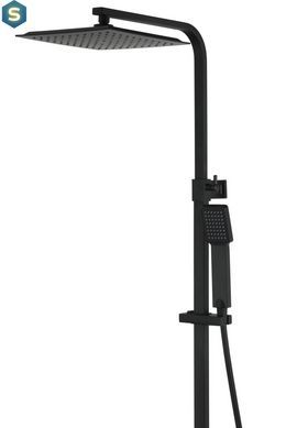 Душевая система Corsan Ango black с термостатом CMN02TBL, Черный матовый