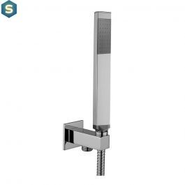 Душевая система Paffoni Shower с термостатом и изливом 200x200 мм chrome KITLEQ519CR200, Хром