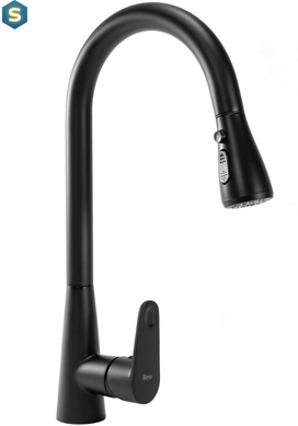 Змішувач для кухні Rea Mild black REA-B4800, Черный матовый