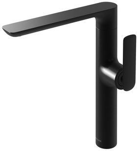Смеситель для умывальника Kohlman Experience black matt высокий QB175EB, Черный матовый