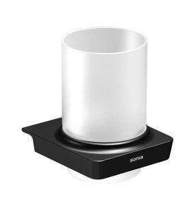 Стакан для щеток Sonia S6 Black 166442, Черный/золото
