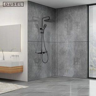 Душова система Dusel Bronx Thermostatic Black (233307000), Черный матовый