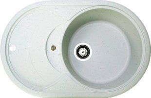 Кухонная мойка Adamant Shell 770x495x200 old stone 249223, Каппучино