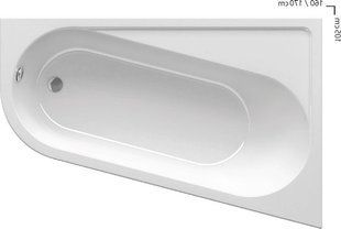 Ванна акриловая Ravak Chrome 170x105 правая CA41000000