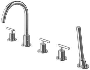 Змішувач на борт ванни Kohlman Roxin chrome QB242R, Хром