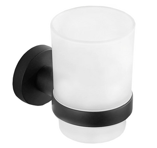 Склянка для зубних щіток Mexen Remo Black MEX-7050738-70, Черный матовый