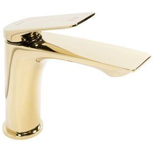 Смеситель для умывальника Rea Avalon gold низкий REA-B1118, Золотой