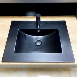 Умывальник VBI Ferrara 60 black matt врізний VBI-018042, Черный матовый