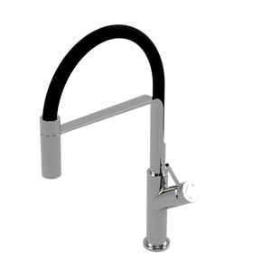 Змішувач для кухні Omnires Vita black/chrome VI6350BLCR, Хром