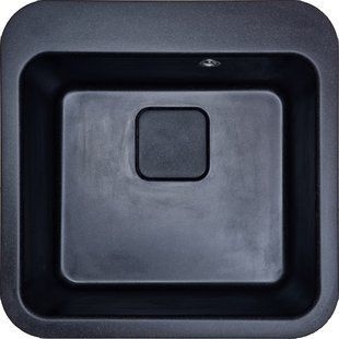 Кухонная мойка Adamant Exist 500x500x190 чёрный 000008500, Черный/золото