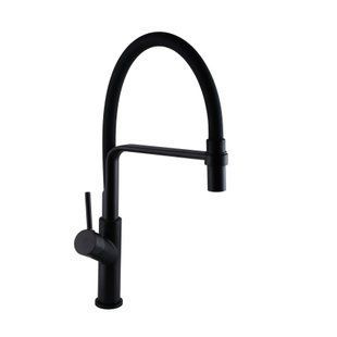 Смеситель для кухни Globus Lux Denver Flex GDF-32-10-01, Черный матовый