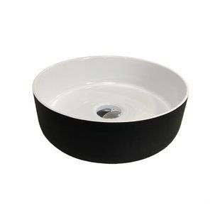 Умывальник Adamant Arena New &Oslash;36 см black/white glossy 100003194, Черный/золото