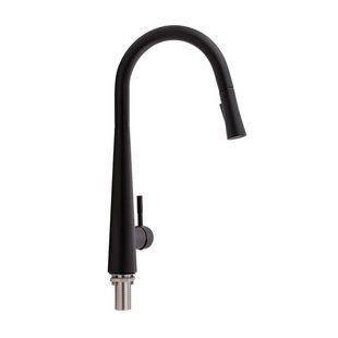 Змішувач для кухні Qtap Evicka з висувним виливом QTEVI9135103UB Black Matt, Черный матовый