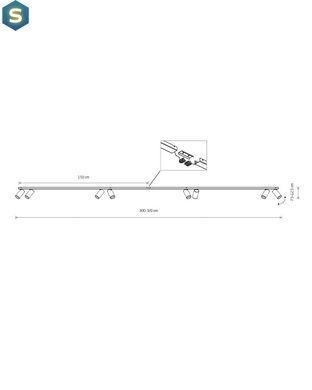 Спот Nowodvorski 7698 Mono VIII GU10 8x10W IP20 Bl