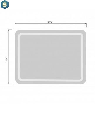 Дзеркало Мойдодир Tina 100х75 / 75x100 з LED-підсвіткою
