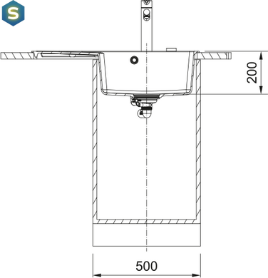 Franke Centro CNG 611-78 TL, Fragranit