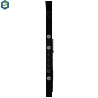 Душевая панель Corsan Snake black S002MBL, Черный матовый
