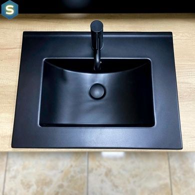 Умывальник VBI Ferrara 60 black matt врізний VBI-018042, Черный матовый