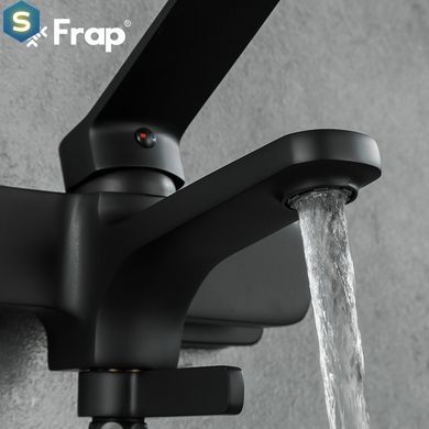 Змішувач для ванни Frap F3262, чорний, Черный матовый