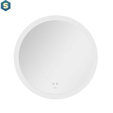 Дзеркало Qtap Taurus R800 з LED-підсвічуванням Touch, з антизапотіванням, з димером температури кольору (3000-6500K) QT2478R807
