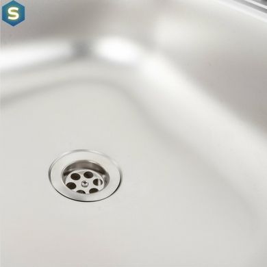 Кухонна мийка з нержавіючої сталі Platinum сатин 6060 L (0,5/160 мм), Satin