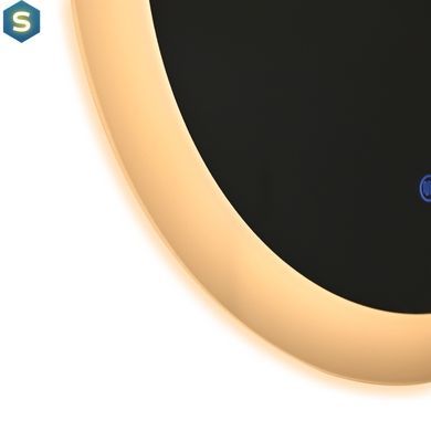 Дзеркало Qtap Taurus R800 з LED-підсвічуванням Touch, з антизапотіванням, з димером температури кольору (3000-6500K) QT2478R807
