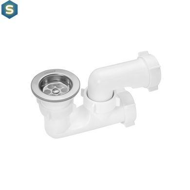 Сифон для душового піддона Kroner KRP - ST02 1 1/2"х40/50 мм з ревізією CV032070
