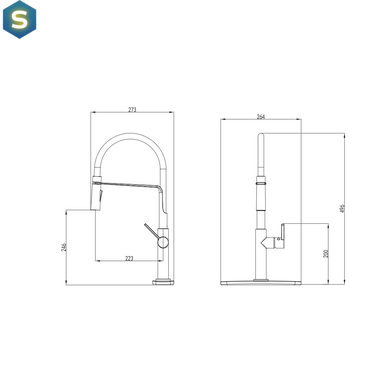 Смеситель для кухни Devit Laguna 56110B, Хром