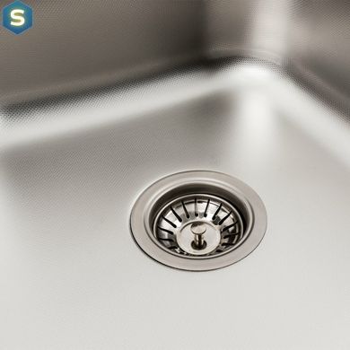 Кухонна мийка з нержавіючої сталі Platinum 7050 декор (0,8/180 мм), R, Decor